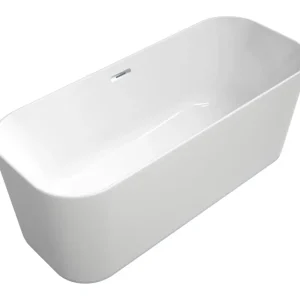 Villeroy & Boch Finion Freistehende Badewanne mit Design-Ring und Emotion-Funktion mit Wasserzulauf 1700 x 700 mm - Weiß Alpin / Chrom Aktuell