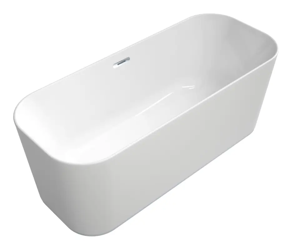Villeroy & Boch Finion Freistehende Badewanne mit Design-Ring und Emotion-Funktion mit Wasserzulauf 1700 x 700 mm - Weiß Alpin / Chrom Aktuell