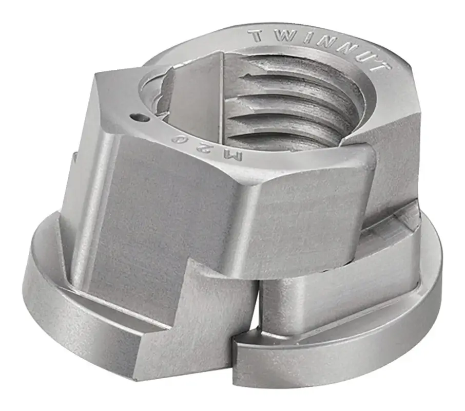AMF Twinnut-Mutter mit Bund 6333S-M16 Super-Preis