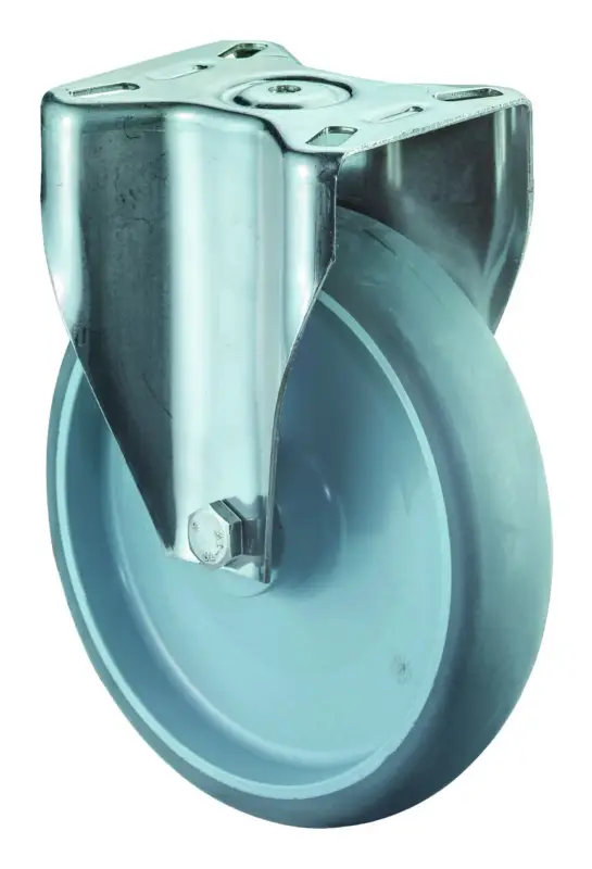 Ausverkauf BS Rollen Bockrolle 150 mm H110.B43 Platte, Thermoplastische Lauffläche, ER, GL, H110.B43.150
