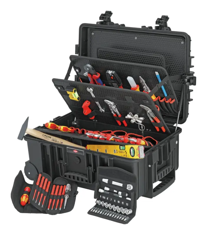 Versand Am Gleichen Tag Knipex Werkzeugkoffer Robust 45 Elektro 63-teilig