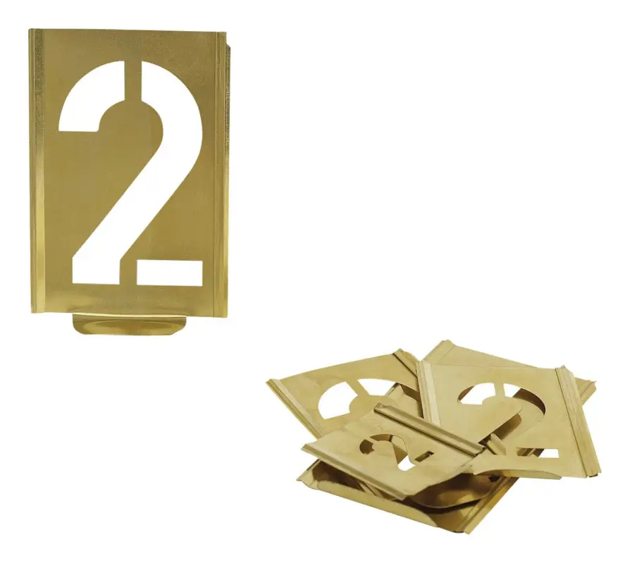 Zertifiziert Kukko Signierschablone 0-9 Schrifthöhe 50 mm