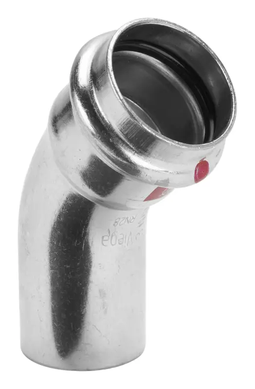 Viega Bogen Prestabo 1126.1 22 mm, 45 Grad, Stahl unlegiert, SC-Contur, Einsteckende Preisknaller