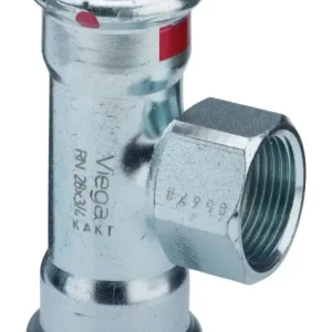 Viega T-Stück Prestabo 1117.2 28 mm xRp 3/4 x 28 mm, Stahl unlegiert, SC, Mehrkant Bestseller