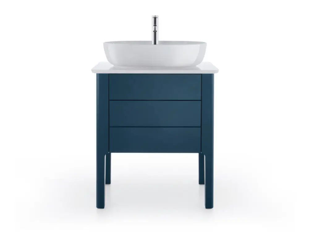 Sonderangebot Duravit Luv Quarzsteinkonsole mit einem Ausschnitt 688 x 475 mm - Weiß poliert