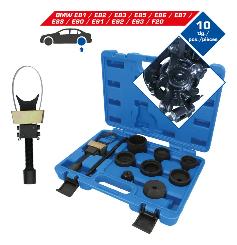 Angebot Brilliant Tools Längslenkerbuchsen-Werkzeug-Satz, für Hinterachse BMW, 10-teilig
