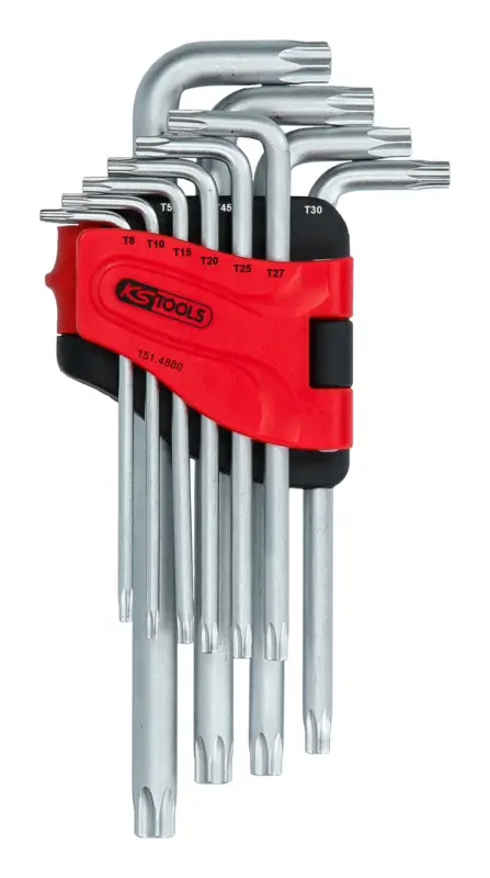 KS Tools Torx-Winkelstiftschlüssel-Satz, lang, 10-teilig Preis Gesenkt