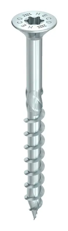 Heco TOPIX-plus Senkkopfschraube HD 4,5 x 40 mm, Teilgewinde, blau verzinkt (Verpackungseinheit 500 Stück) Bestpreis