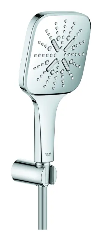 Super-Preis Grohe Rainshower SmartActive Cube 130 Wandhalterset mit EcoJoy 9,5 l 3 Strahlarten - Chrom