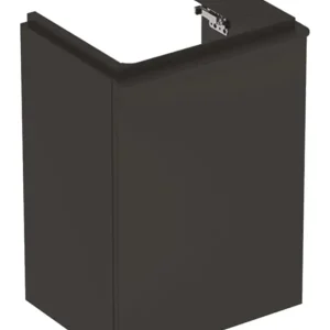 Beliebt Geberit Smyle Square Handwaschbecken-Unterschrank Türanschlag links 442 mm x 356 mm x 617 mm - Lava matt