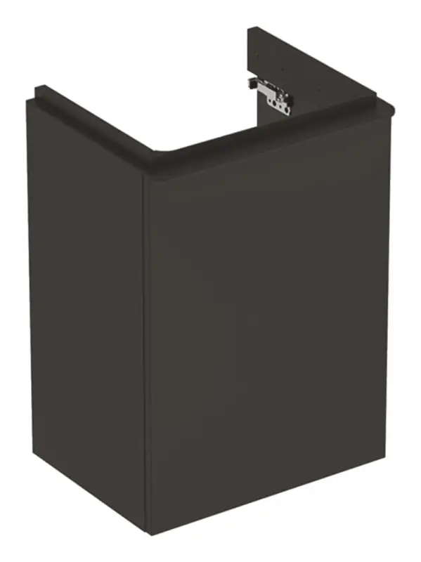 Beliebt Geberit Smyle Square Handwaschbecken-Unterschrank Türanschlag links 442 mm x 356 mm x 617 mm - Lava matt