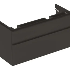 Geberit Smyle Square Waschtischunterschrank für Doppelwaschtisch 2 Schubladen 1184 mm x 470 mm x 617 mm - Lava matt Markenware