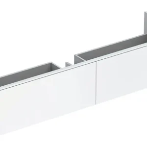 Geberit Xeno² Waschtischunterschrank aus Mineralwerkstoff 1395 mm x 473 mm x 350 mm - Weiß matt Kracherpreis