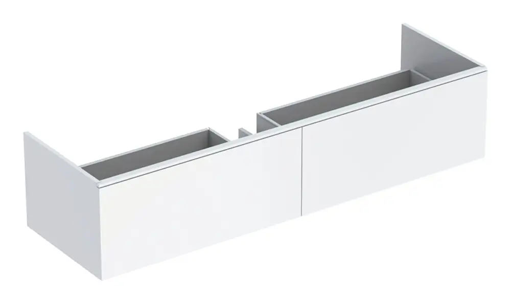 Geberit Xeno² Waschtischunterschrank aus Mineralwerkstoff 1395 mm x 473 mm x 350 mm - Weiß matt Kracherpreis