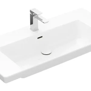 Schnäppchen Villeroy & Boch Subway 3.0 Schrankwaschtisch mit Überlauf 1000 x 470 x 165 mm - Weiß Alpin