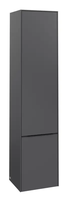 Villeroy & Boch Subway 3.0 Hochschrank 2 Türen Anschlag rechts 400 x 346 x 1710 mm - Graphite / Volcano Black Top-Angebot