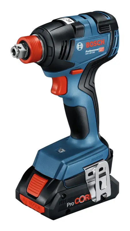 Bosch Professional Akku-Drehschlagschrauber GDX 18V-200 mit 2x Akku 4 Ah - im L-Case Finale Aktion