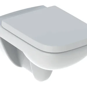 Geprüft Geberit Renova Plan Set Tiefspül-WC mit WC-Sitz Rimfree wandhängend 360 x 385 x 540 mm - Weiß