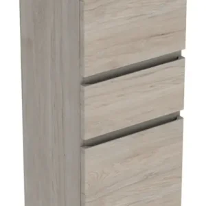 Highlight Geberit Renova Plan Mittelhochschrank 2 Türen 1 Schublade 390 x 1050 x 360 mm - Nussbaum hickory hell