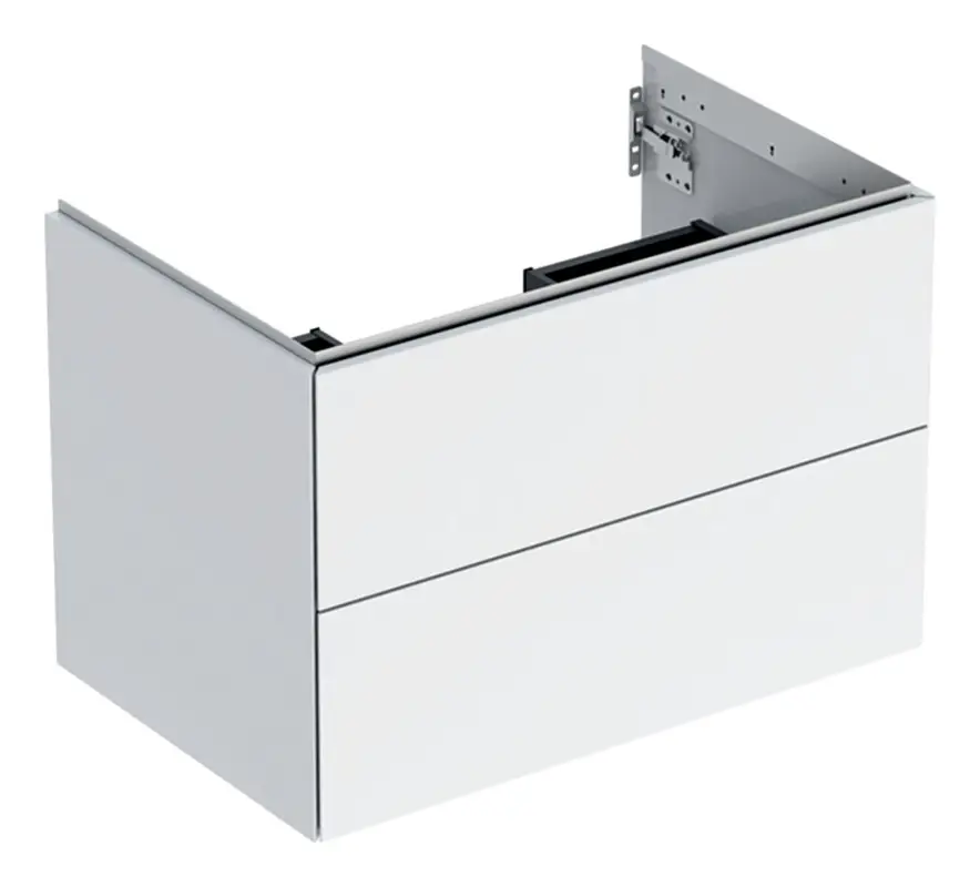 Geberit ONE Waschtischunterschrank mit 2 Schubladen 740 x 504 x 470 mm - Weiß lackiert hochglänzend Zertifiziert