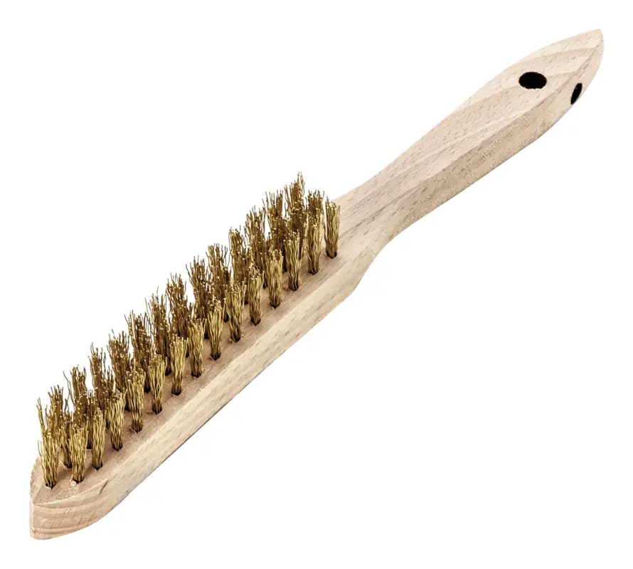 Nur Für Kurze Zeit Lessmann Handdrahtbürste Messing gewellt 0,35 mm 3-reihig