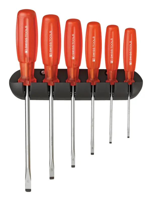 Jetzt Bestellen PB Swiss Tools Schraubendreher-Satz 6-teilig Schlitz im Wandhalter Multicraft