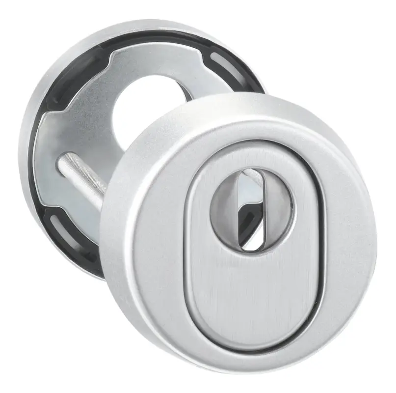 Edi Haustür-Schutz-Schlüsselrosette 7156, PZ, RH15, silberfarbig Top-Angebot