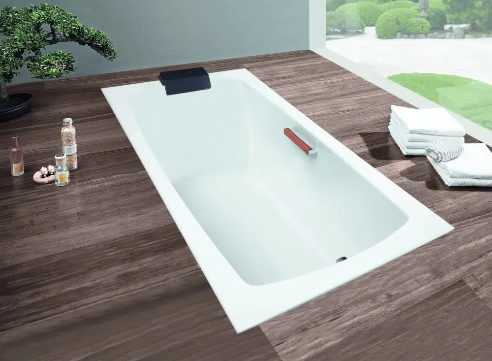 Begrenztes Angebot Hoesch Largo Rechteckwanne Einsitzer 1700 x 900 mm - Weiß