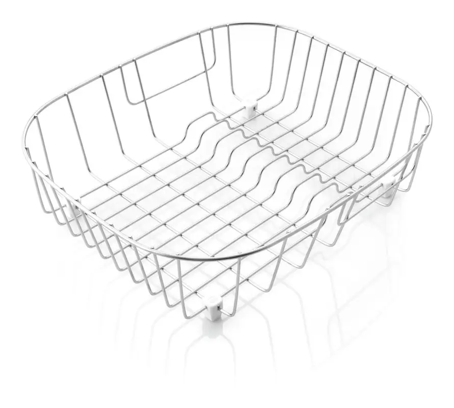 Billig Pyramis Geschirrkorb für Monoblock Becken 340 mm x 400 mm Edelstahl 325 x 385 mm