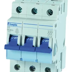 Preisreduziert Doepke Leitungsschutzschalter B 6A 3p 400V 6kA 3TE AC/DC 50Hz Zusatzeinrichtungen möglich IP20