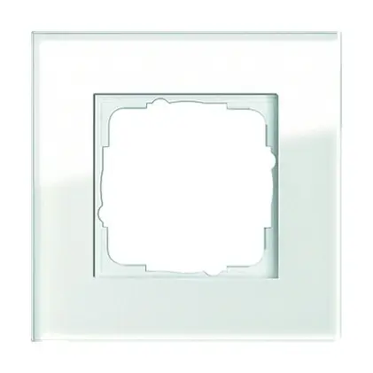 Rabatt Gira Abdeckrahmen Gira Esprit 1fach weiß Glas