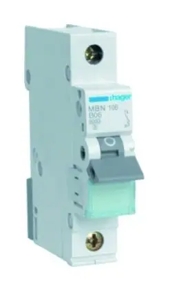 Hager Leitungsschutzschalter B 6A 1p 415V 6kA 1TE AC 50Hz Zusatzeinrichtungen möglich IP2X Preisreduziert