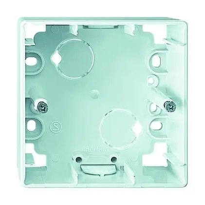 Merten Gehäuse Aufputz 1fach Kunststoff polarweiß glänzend Aufputzgehäuse IP20 Top-Seller