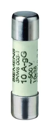 Neu Im Sortiment Siemens Zylindersicherung 10A 10x38mm mittelträge (MT) 500V/AC