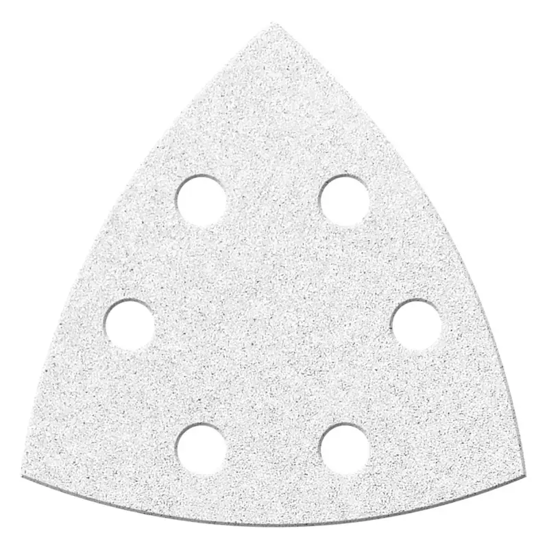 Beliebt Fortis Klettschleifblatt Dreieck 6 Stück 94 mm K 80 weiss 6-Loch