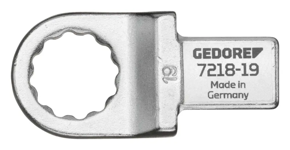Gedore Einsteck-Ringschlüssel 19 mm Aufnahme 14 x 18 mm 4-kant Finale Aktion