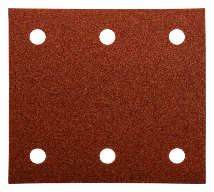 Begrenztes Angebot Makita Akcesoria P-33124 Arkusz ścierny 102x114 mm Ziarnistość 120 Czerwony 10 szt.