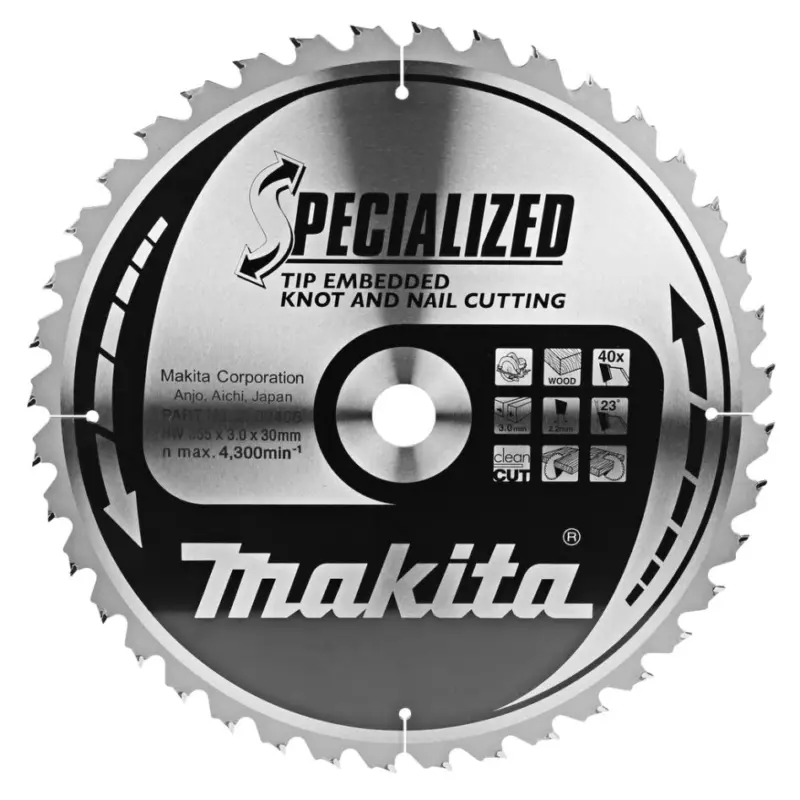 Jetzt Kaufen Makita Accessori B-09466 Lama HM Tip E 355 x 30 x 40T