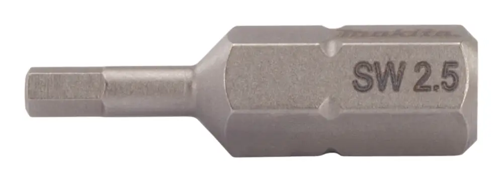 Neu Makita Accessories P-53665 Screw bit allen 2,5x25 mm 2 pcs.