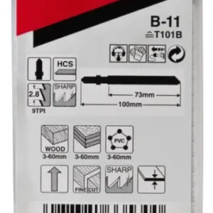 Jetzt Bestellen Makita Zubehör B-07680 Stichsägeblatt B11 100 Stück