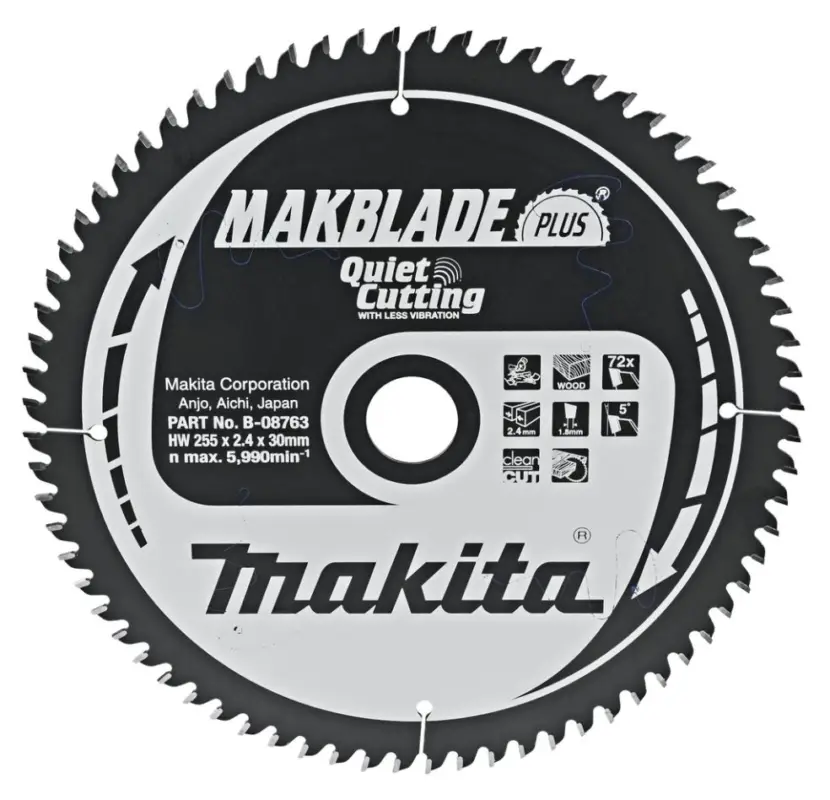 Makita Zubehör B-08763 HM-Sägeblatt Leise Markenware