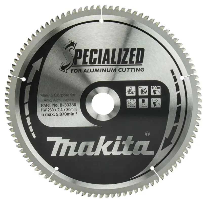 Online Kaufen Makita Akcesoria B-33336 Tarcza tnąca specjalizowana 260x30mm 100Z aluminium