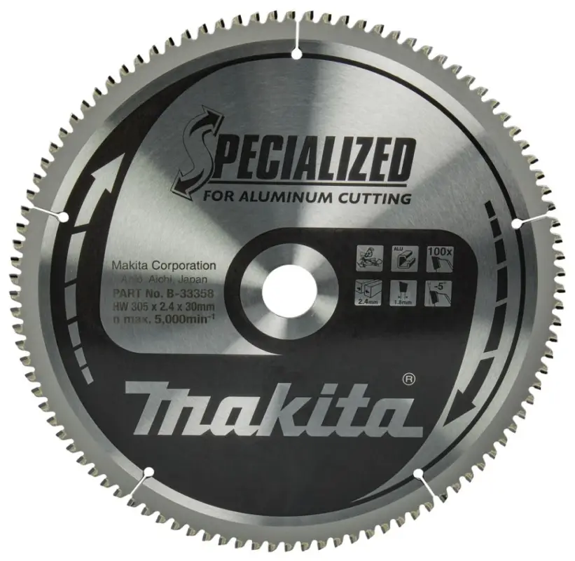 Makita Zubehör B-33358 HM-Sägeblatt Spec. Aluminium 305 x 30 x 100T Sale