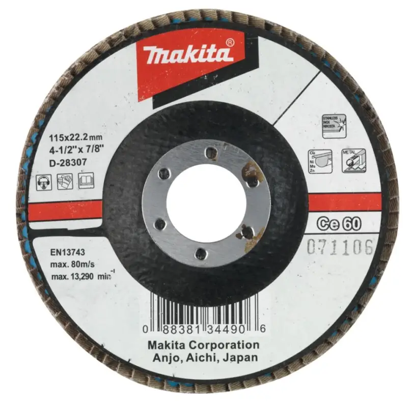 Makita Akcesoria D-28307 Tarcza listkowa 115x22 K60 Geprüft