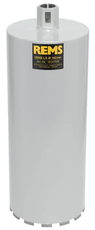 Rems 181475 R 181475 UDKB-LS 182x420xUNC 1 1/4 Diamant-Bohrkrone Lasergeschweißt Trocken/Nass Bestseller