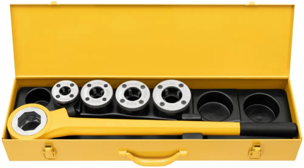 Rems 520010 Eva Set M 16-20-25-32(M x 1,5) Hand-Gewindeschneidkluppe Finale Aktion