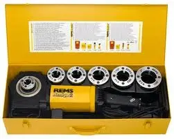 Neuheit Rems 540022 R220 Amigo 2 Set M 20-25-32-40-50(M x 1,5) cizalla eléctrica con cabezales de corte de cambio rápido