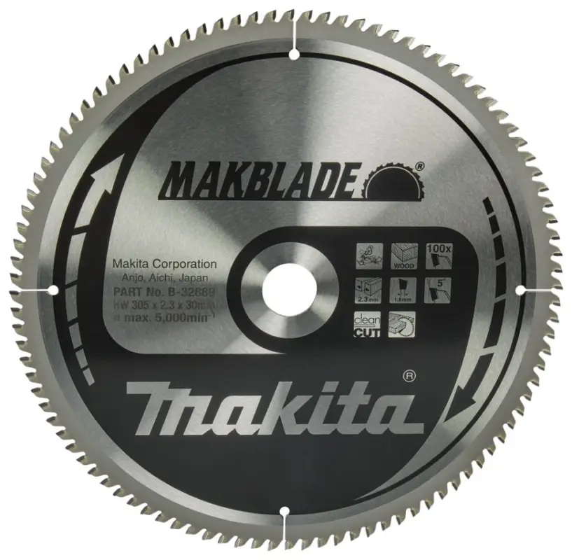 Abverkauf Makita Akcesoria B-32889 Brzeszczot HM do drewna 305 x 30 x 100T