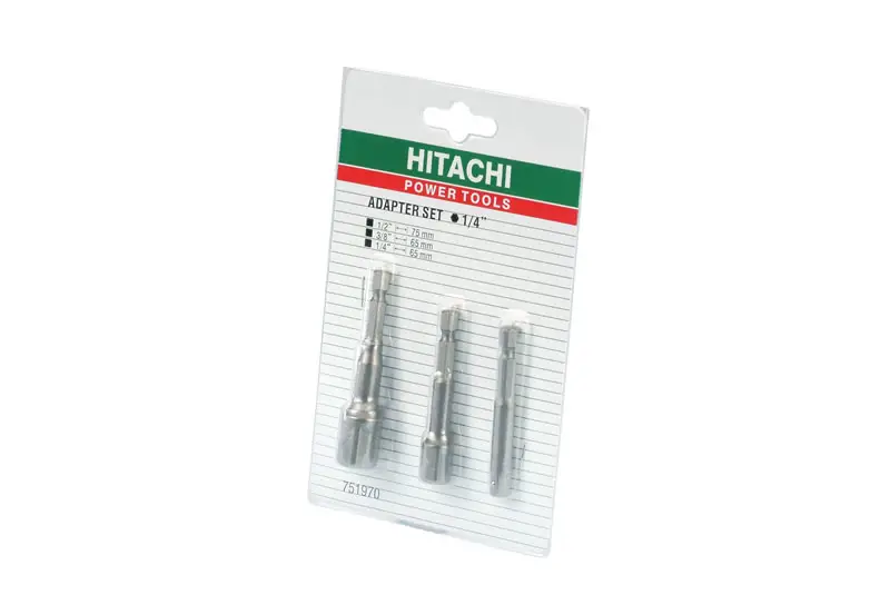 HiKOKI Accessori 751970 Set di adattatori per bussole 1/4-3/8"-1/2 Neu