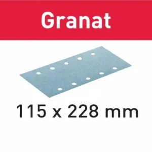 Geprüft Festool Accesorios 498946 Granat STF 115x228/10 P80 GR/50 hojas de lija